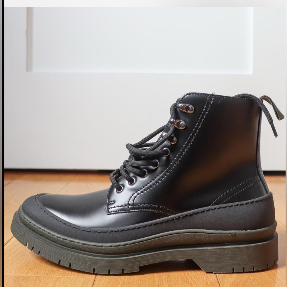ZARA Men Black Lace-Up Boots size EU 40/US 7